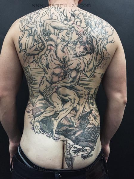 Tattoos - Vetruvian man - 114386